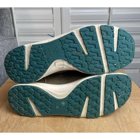 ARIAT SERAPE SPITFIRE BOOTS WOMENS ANKLE LEATHER CANVAS LACE UP SZ 8.5B Cowgirl - Picture 10 of 10